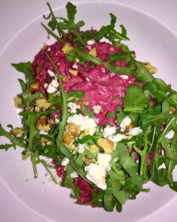 beetroot and blue cheese risotto